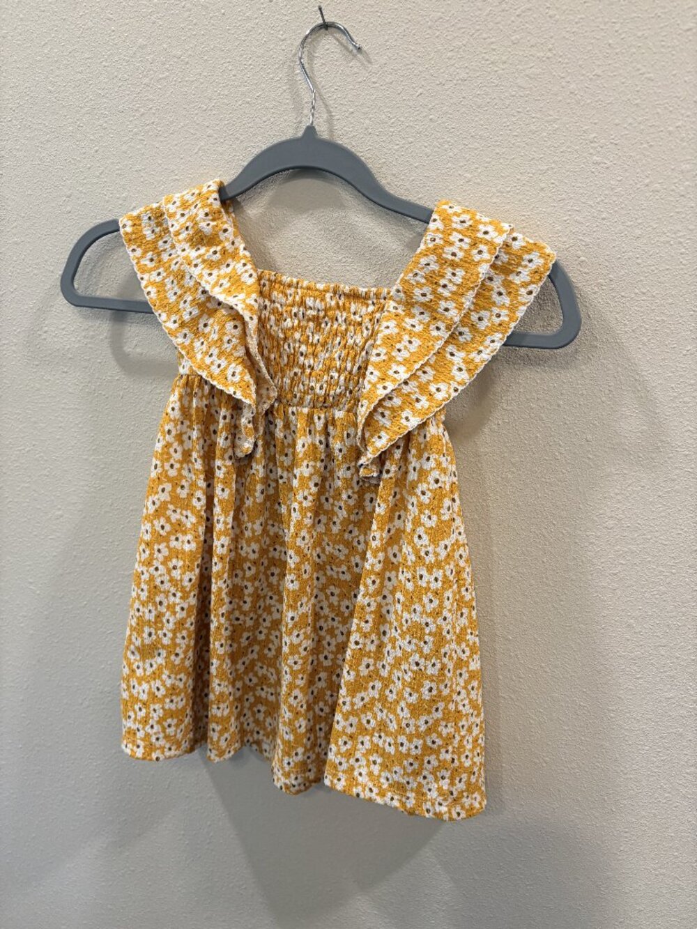 Zara Girls Yellow Floral Dress 2-3Y Summer Sundress Kids Toddler